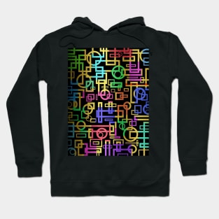 Abstract Geometric Layers Hoodie